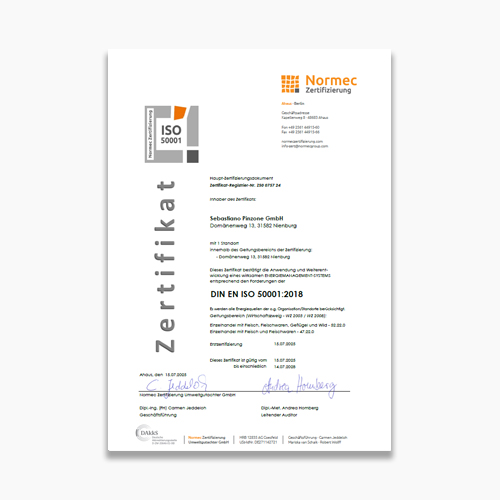Energiemanagment-Systems Cert. (DE)