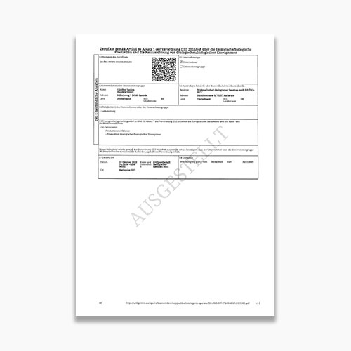 Günther Janssen Organic Cert. (DE)