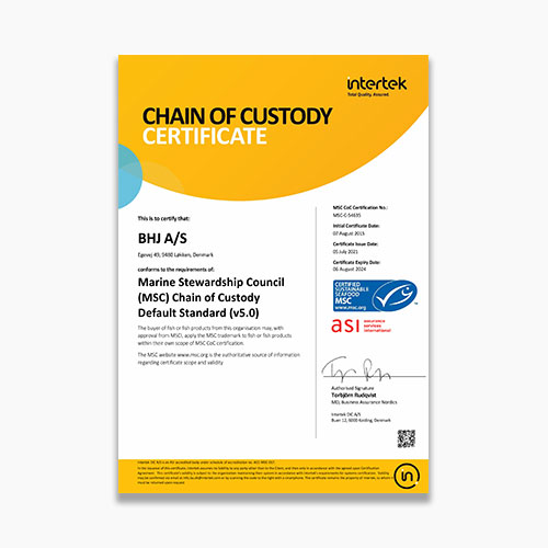 Løkken MSC Certificate