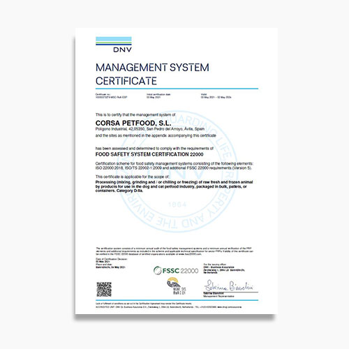 San Pedro FSSC 22000 Certificate