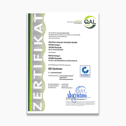 Günther Janssen QS-Systems Cert. (DE)