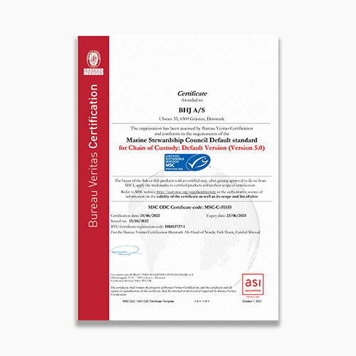 Gråsten MSC Certificate