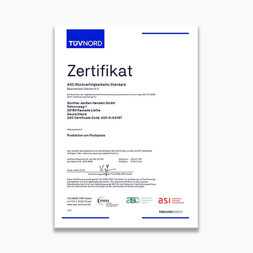 Günther Janssen ASC Cert. (DE)