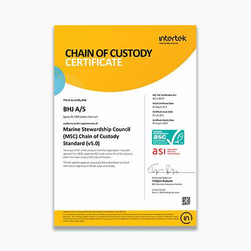 Løkken ASC Certificate